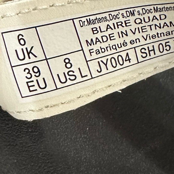 Dr. Martens Blaire Platform Sandal Leather Ankle Strap Buckle Bulky Scrappy - Picture 15 of 16